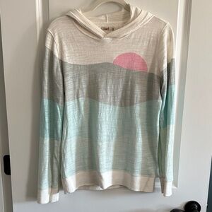 Faherty Sun and Wave Slub Knit Hoodie